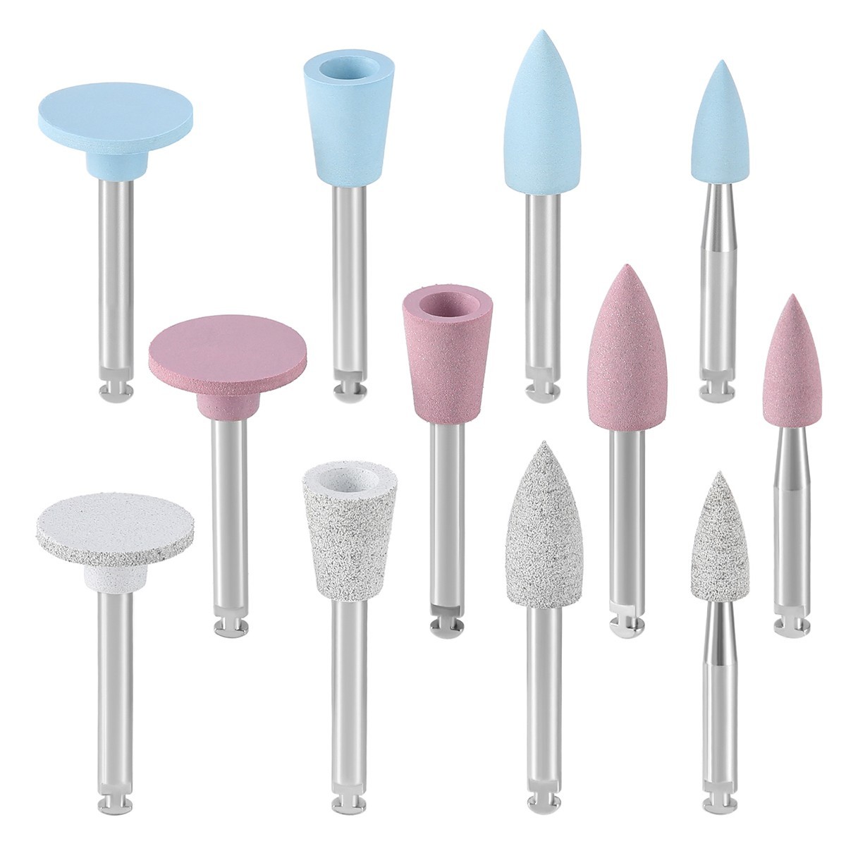 Dental Composite Silicone Polishing kit Coarse Medium Fine RA2.35mm for Handpiec