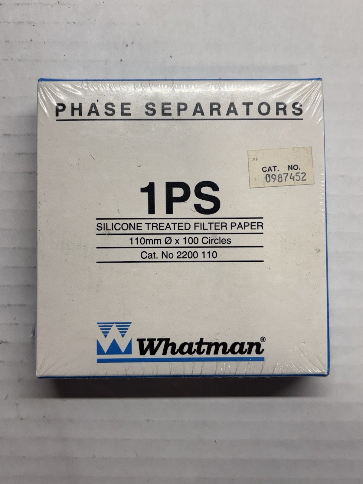 New factory sealed WHATMAN PHASE SEPARATORS Cat. 2200 110 mm (100 pc pack) 1PS