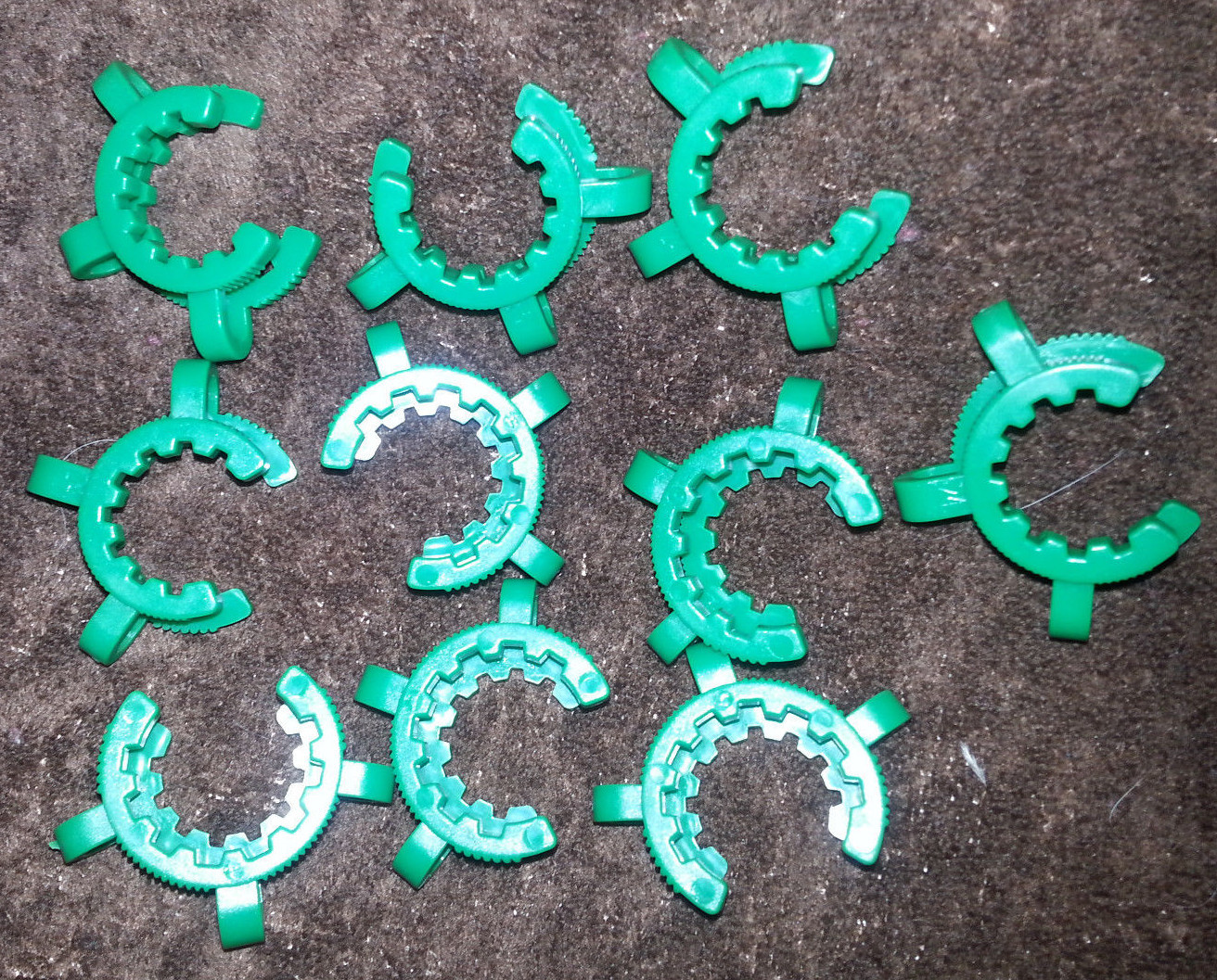 10 x Keck clamps clips: 24/40 joint size LAB GLASS FREE SHIPPING clip clamp