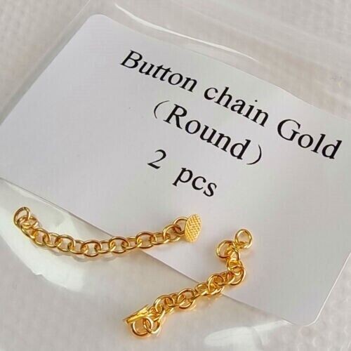 20Pcs/10Bags Dental Orthodontic Gold Plated Lingual Buttons Traction Chain Round