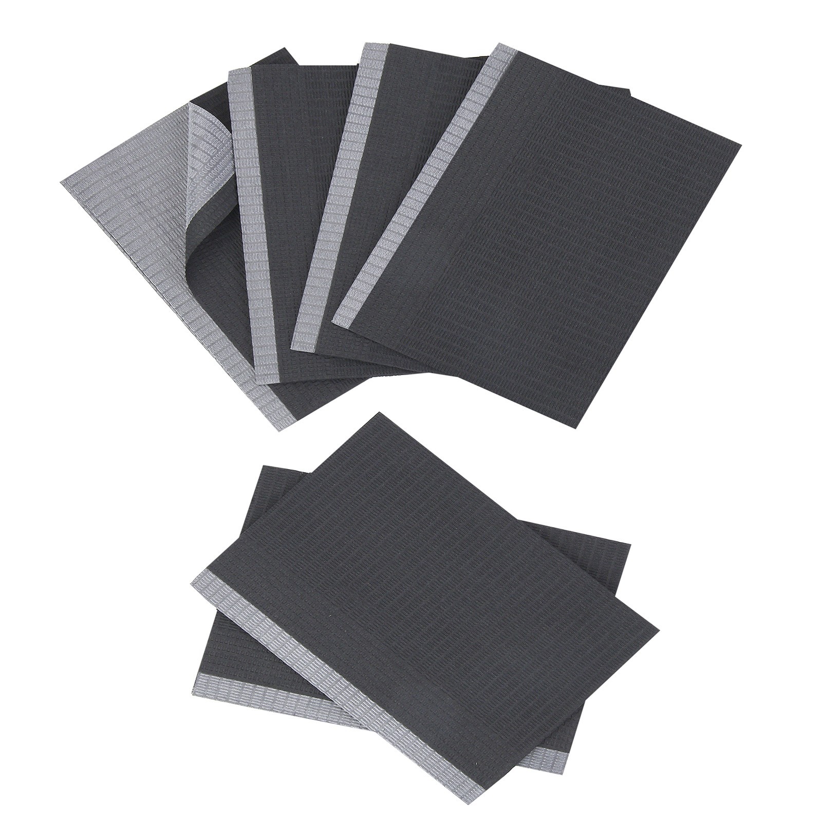 1800 13″ x 18″ Patient Bibs Towels for Dental Medical Tattoo Single use Black