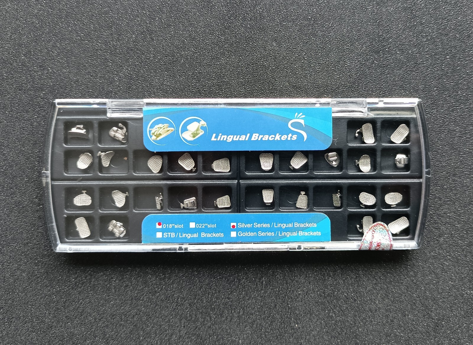5 Sets Dental Orthodontic Metal Lingual Brackets Brace Buccal Tubes 28pcs/set