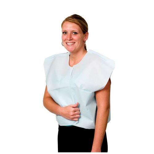 Pro Advantage Exam Capes Tissue/Poly/Tissue, 30″ x 21″, Blue (100/CS)