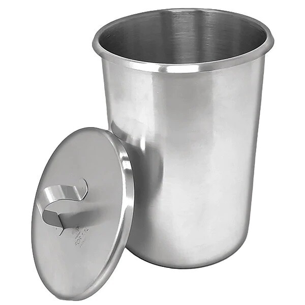 Ingredient Beaker, Cover, Made from ASTM Standard Stainless Steel 2-1/8 QT