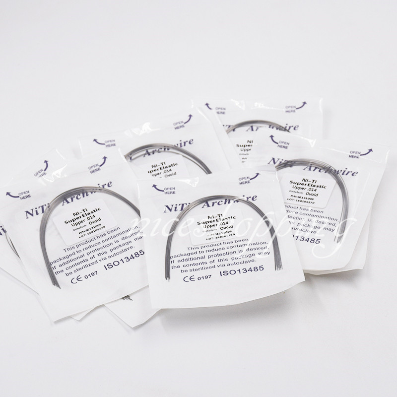 20 Packs Orthodontic Dental Arch Wire Super Elastic Niti Round Oval/Ovoid