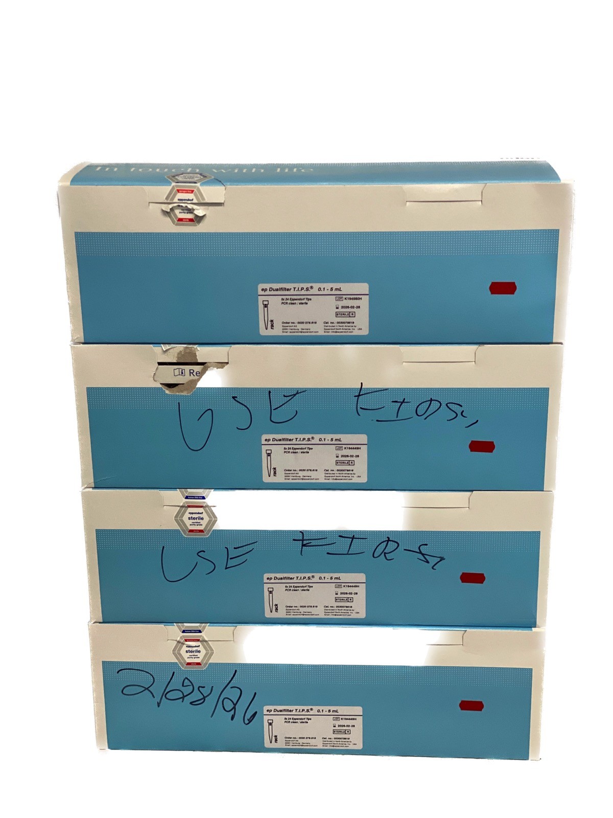 (480) EPPENDORF ep Dualfilter T.I.P.S. 5mL PCR Pipet Tips 20×24/Rk 0030078616