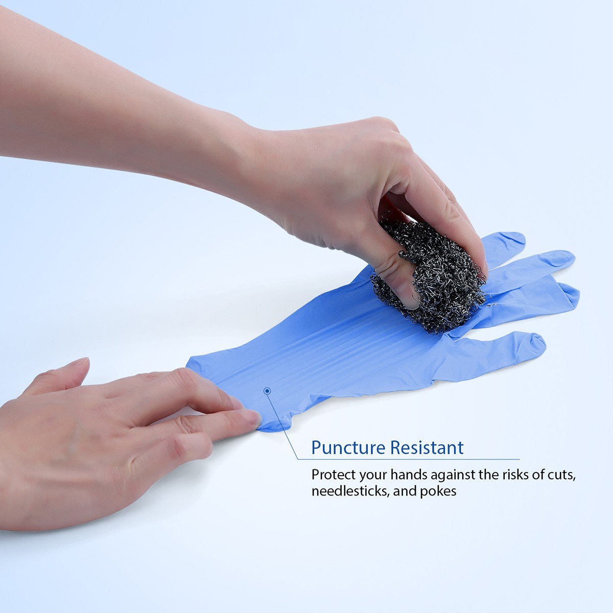Blue Nitrile Medical Gloves Powder Free Latex Dental Grade Disposable Glove