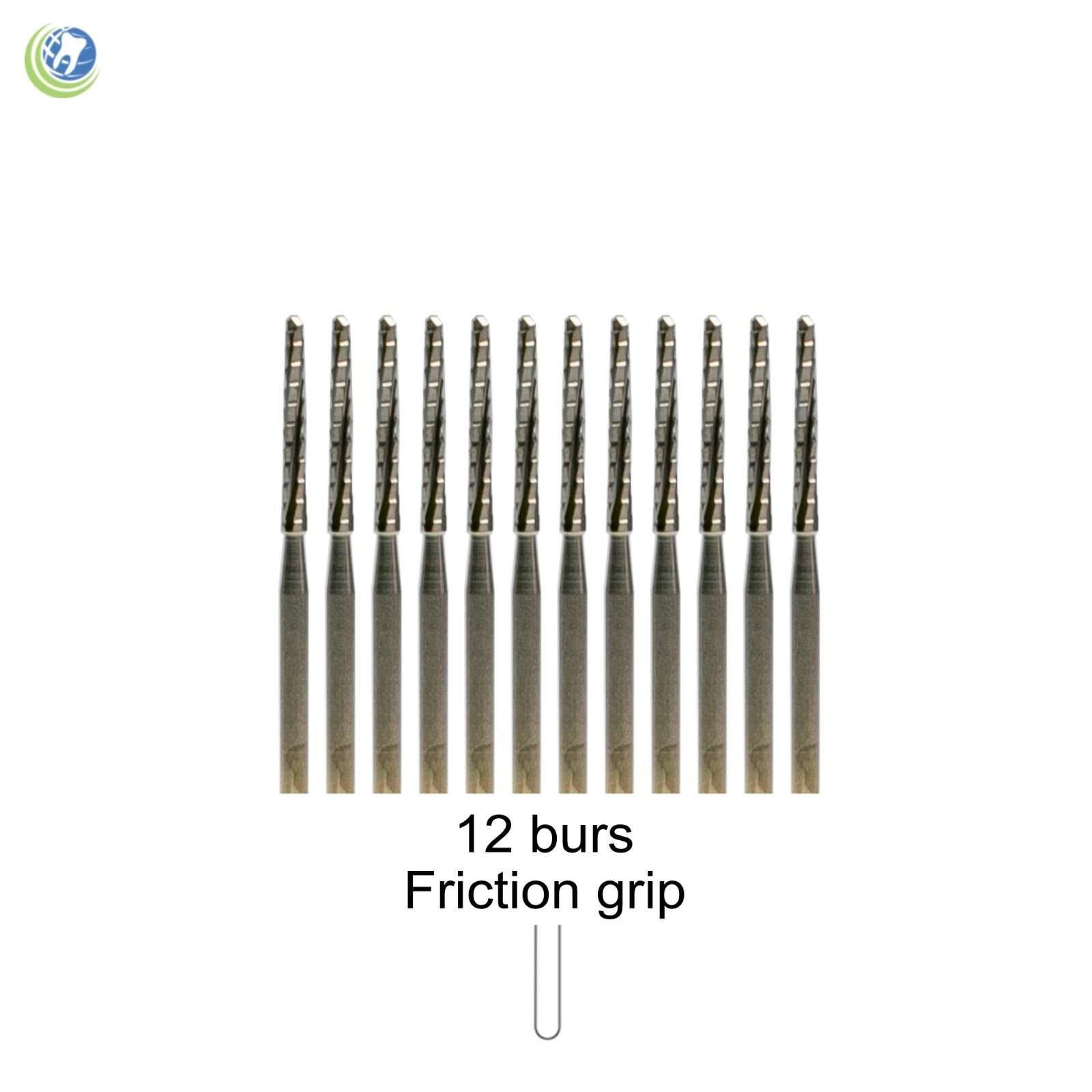 12 x Cross Cut Lindemann Tungsten Carbide FG Dental Bur 25mm, Bone Surgery Burs