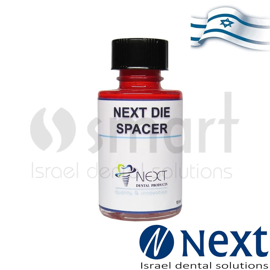 Dental Lab fast drying Next Die Spacer Stone Red 15 ml maintains a 12 micron