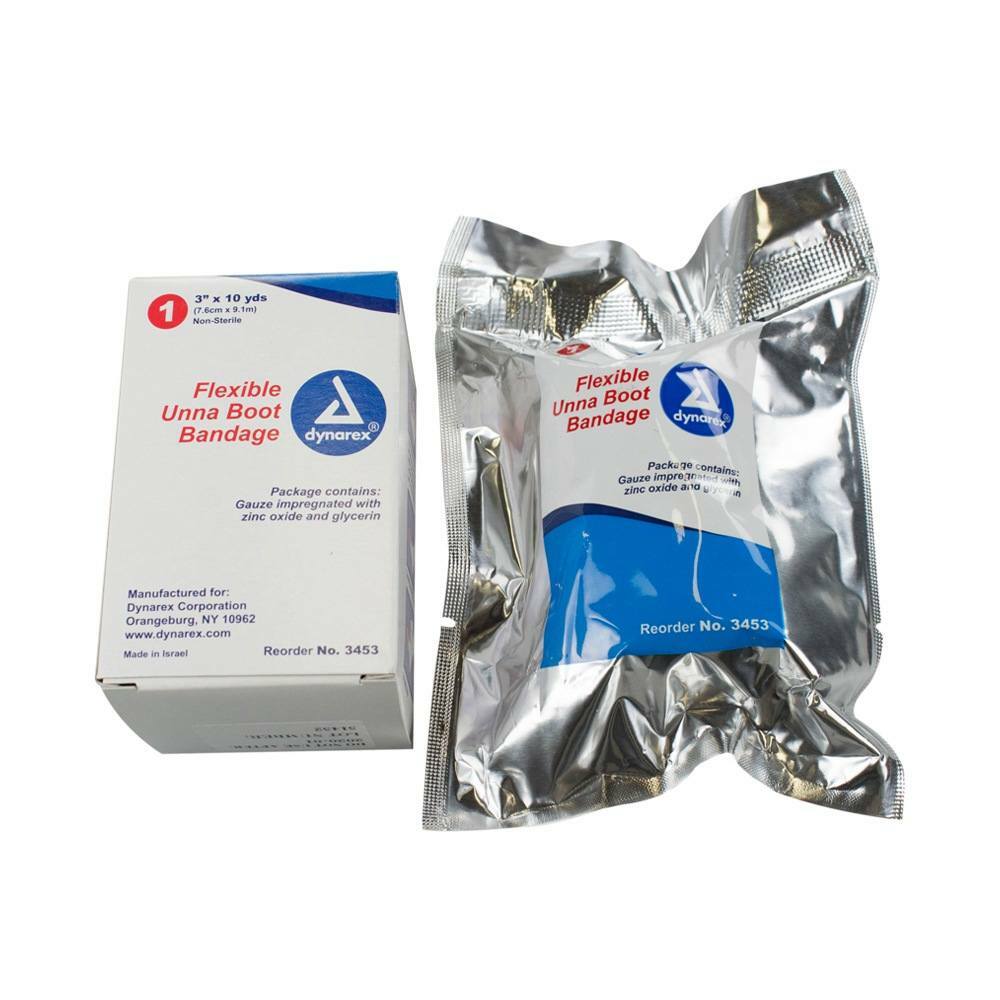 Dynarex Unna Boot Dressing Bandage #3453 First Aid 3” x 10 yds