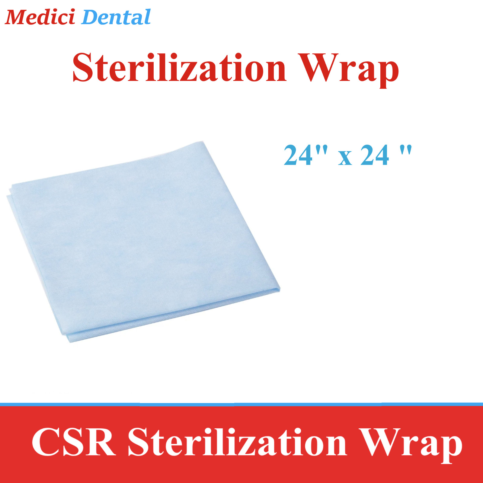 Dental AUTOCLAVE CSR Sterilization Wraps 15″ x 15″ 100 to 500/Bx, Latex Free