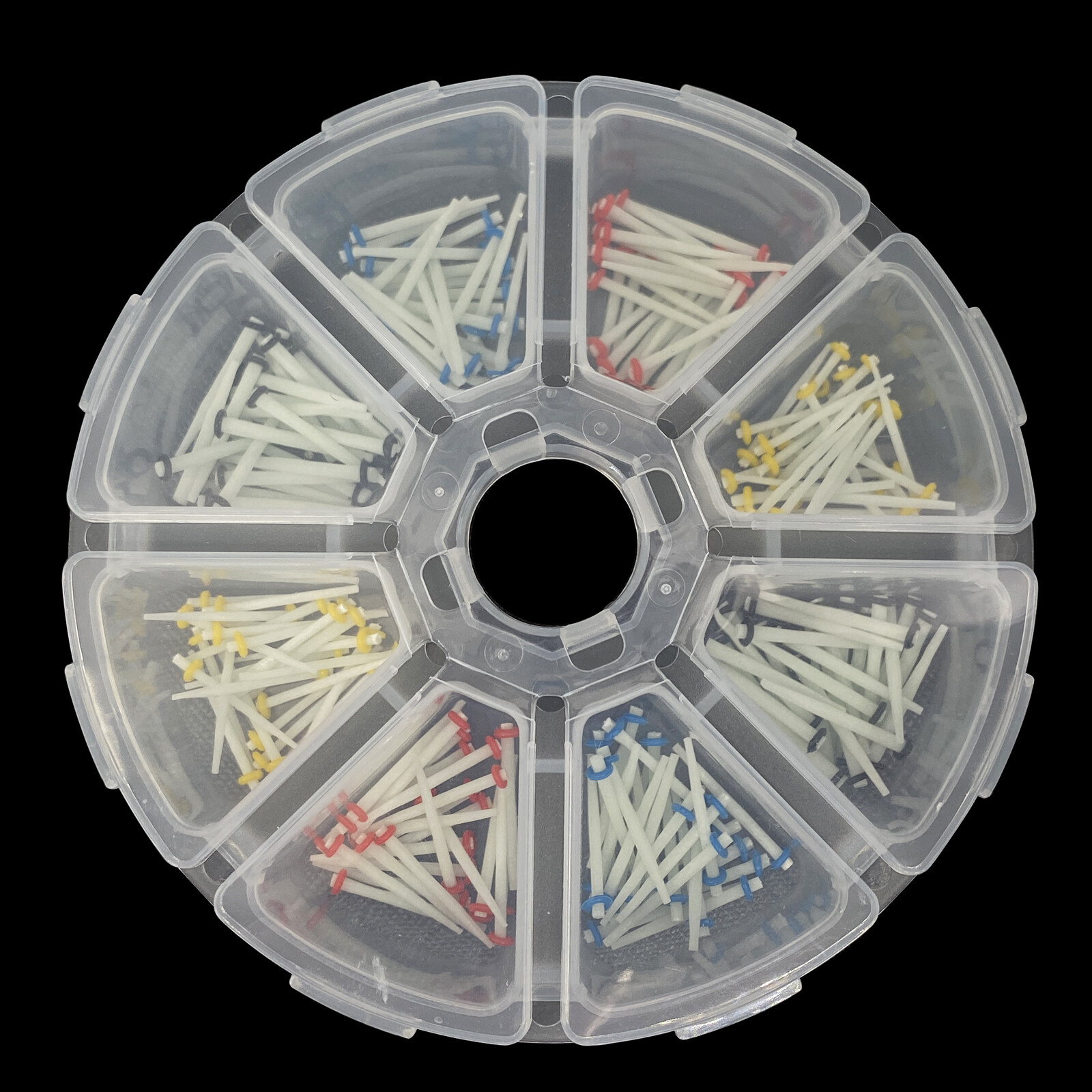 200 Pcs Dental Fiber Post Glass Quartz Teeth Restorative 1.0 1.2 1.4 1.6 1.8mm
