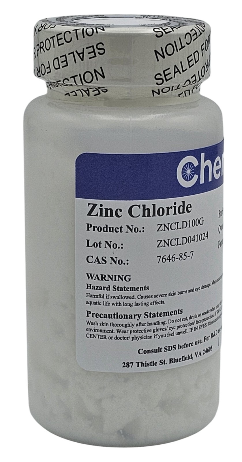 Zinc Chloride, 97+%, 100g