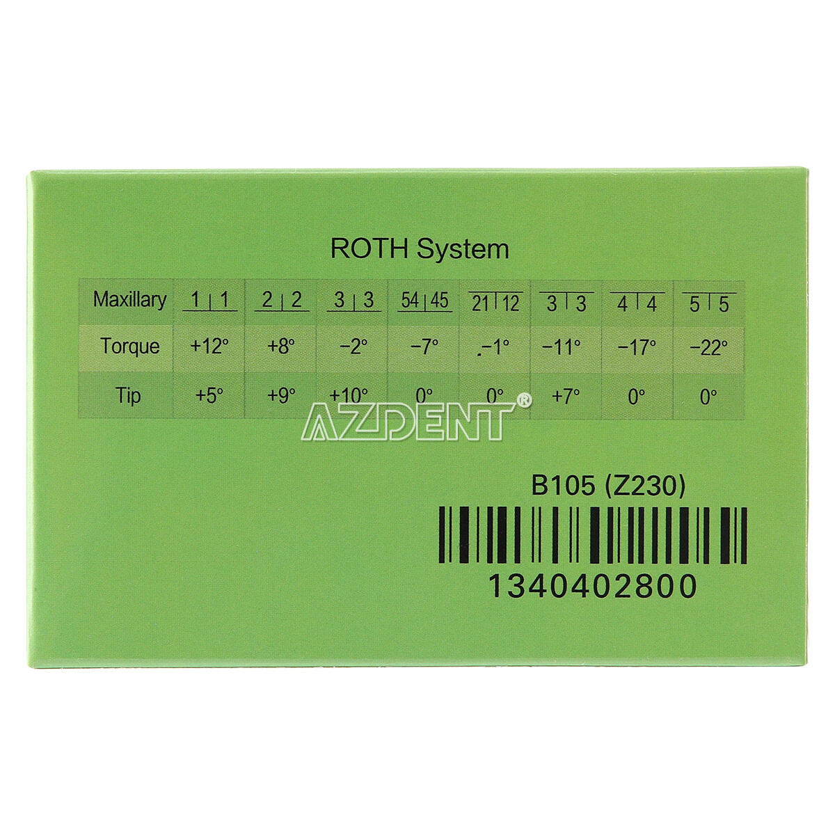 AZDENT Dental Orthodontic Self-Ligating Brackets Braces Mini Roth.022 Hooks 345