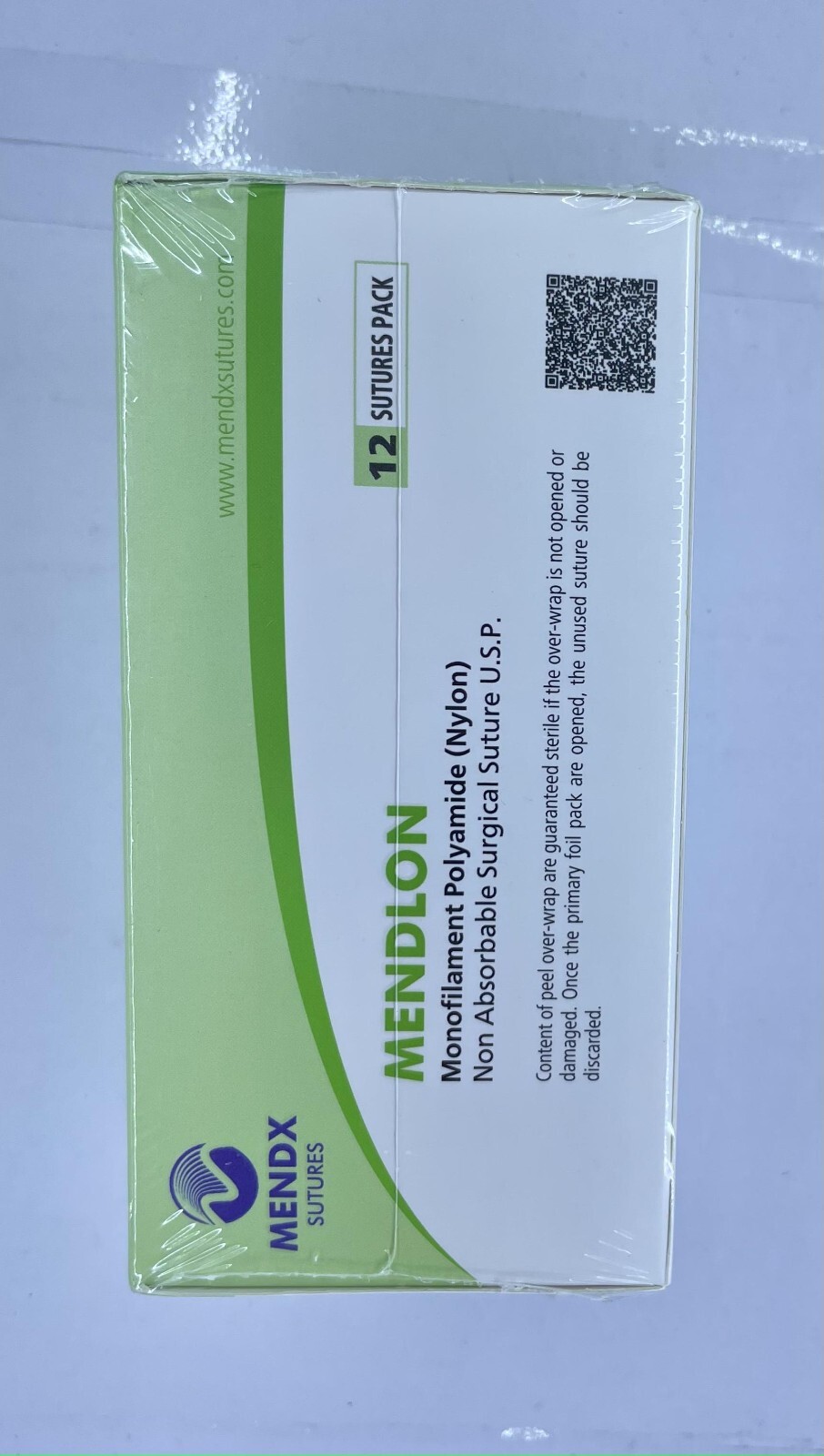 MENDLON MONOFILAMENT POLYAMIDE (NYLON) SUTURE MS3336 USP 2-0 (3 METRIC) 70 CM 12