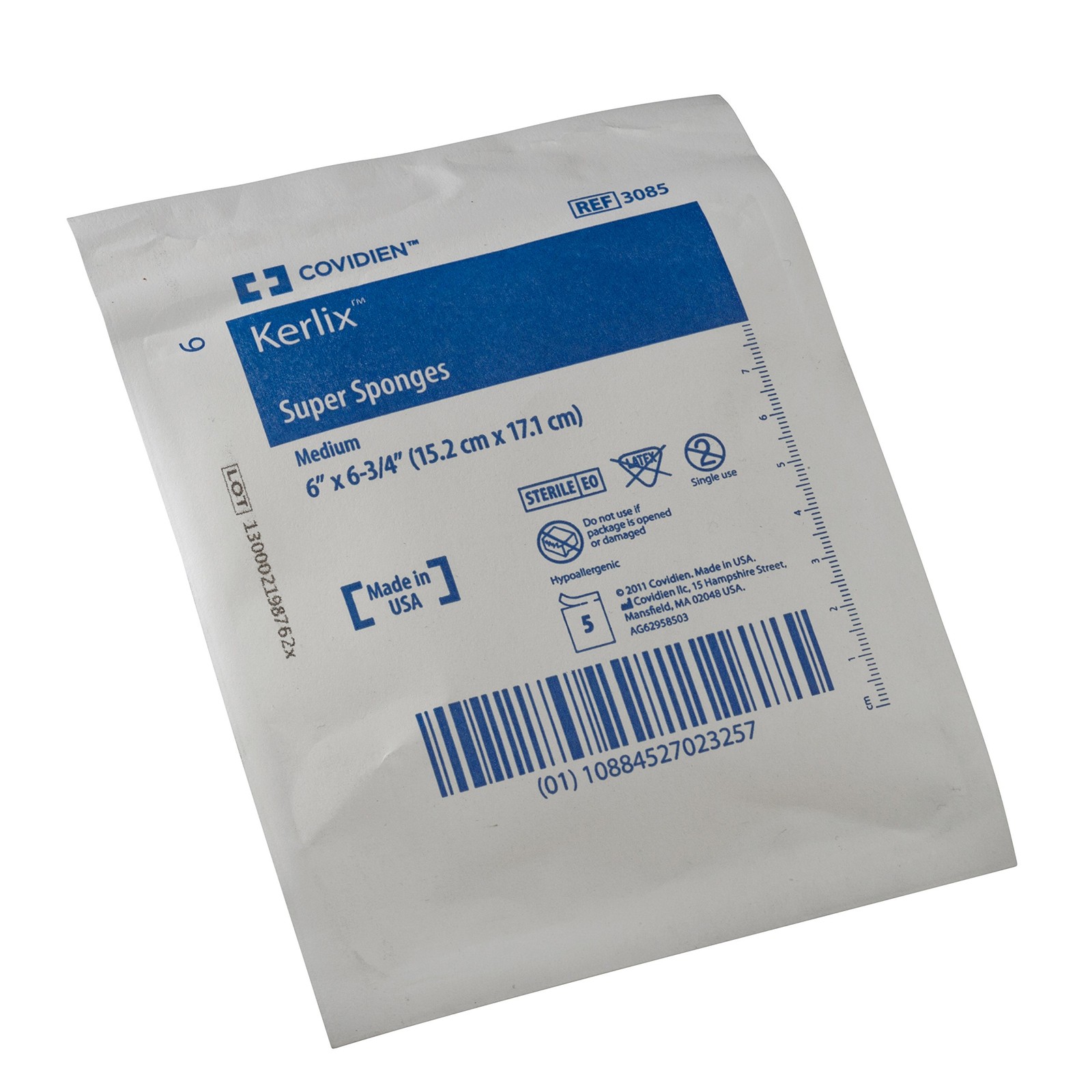 Covidien 3085 Kerlix Super Sponge, Medium, Sterile 5’s in Soft Pack of 50