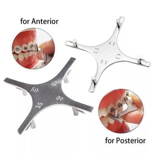 Dental Orthodontic Bracket Positioner Bracket Placement Gauge Locator Instrument