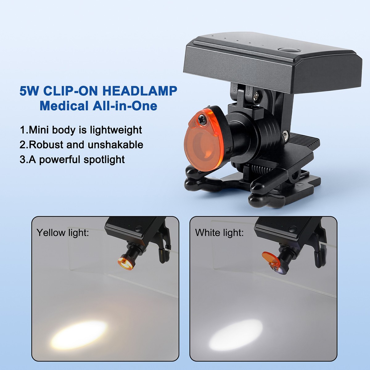 Dental Surgical Ergo Loupes Medical Magnifier Binocular 4.0X /5W LED Headlight