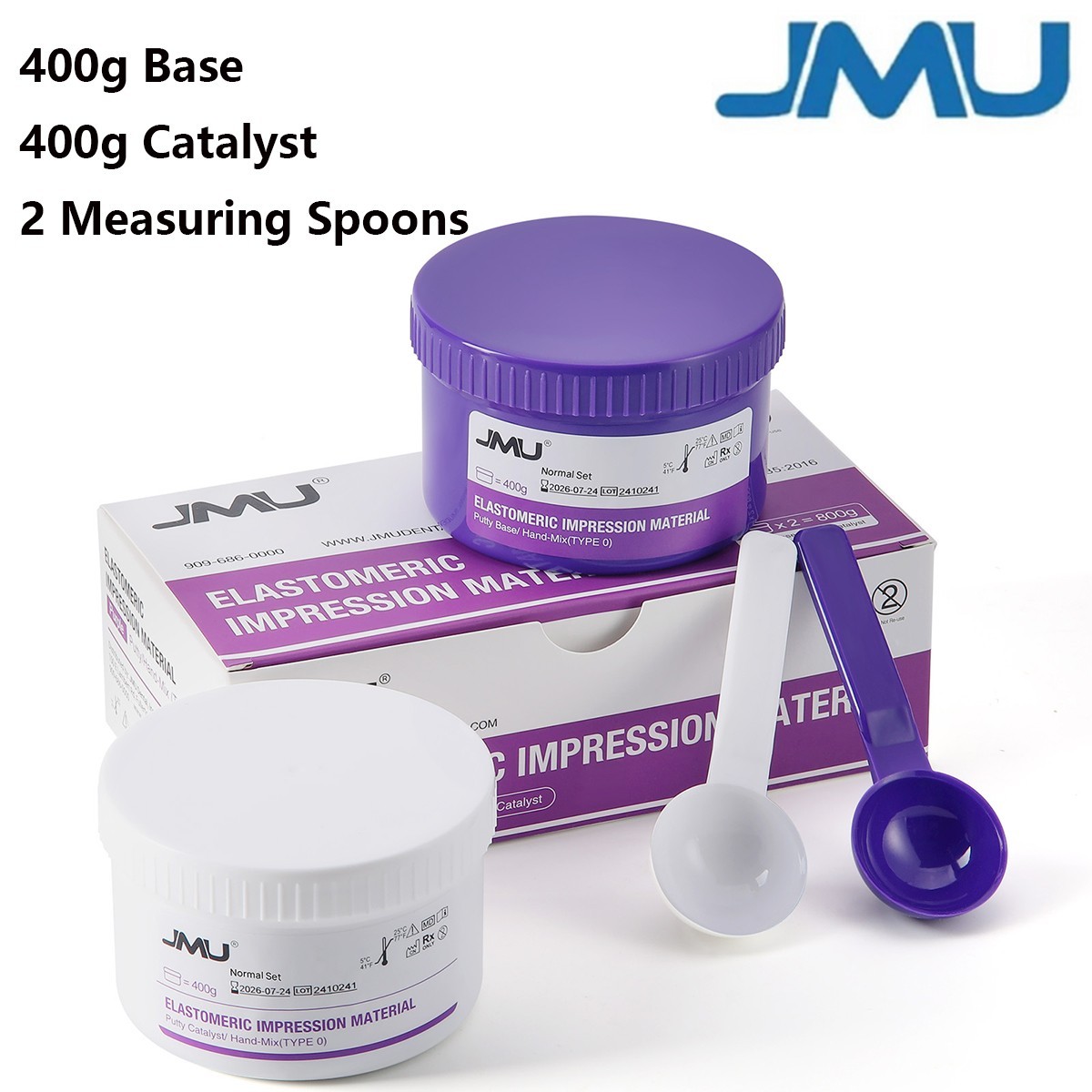 Dental Putty Impression Materials Normal 400g Base+400g Catalyst Set