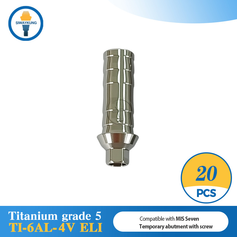 20 pcs Temporary abutment Titanium Cylinder compatible with MIS Seven