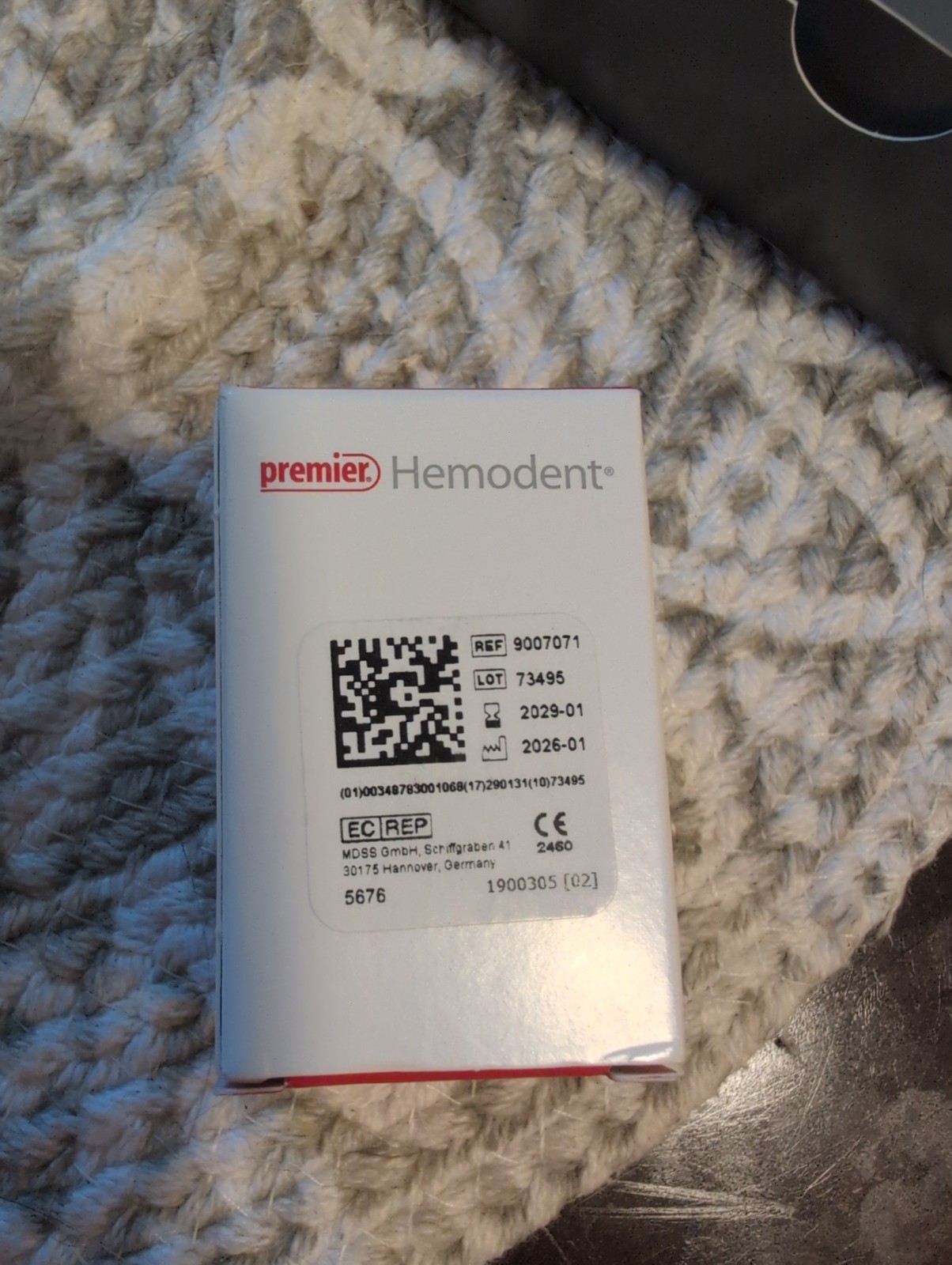Premier Hemodent Buffered Hemostatic Solution Topical Application 20cc-#9007072
