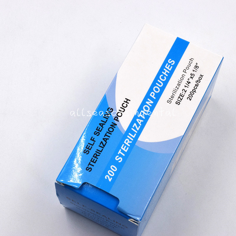 200Pcs/Box Dental Autoclave Disposable Sterilization Self-Sealing Pouches 6 Size