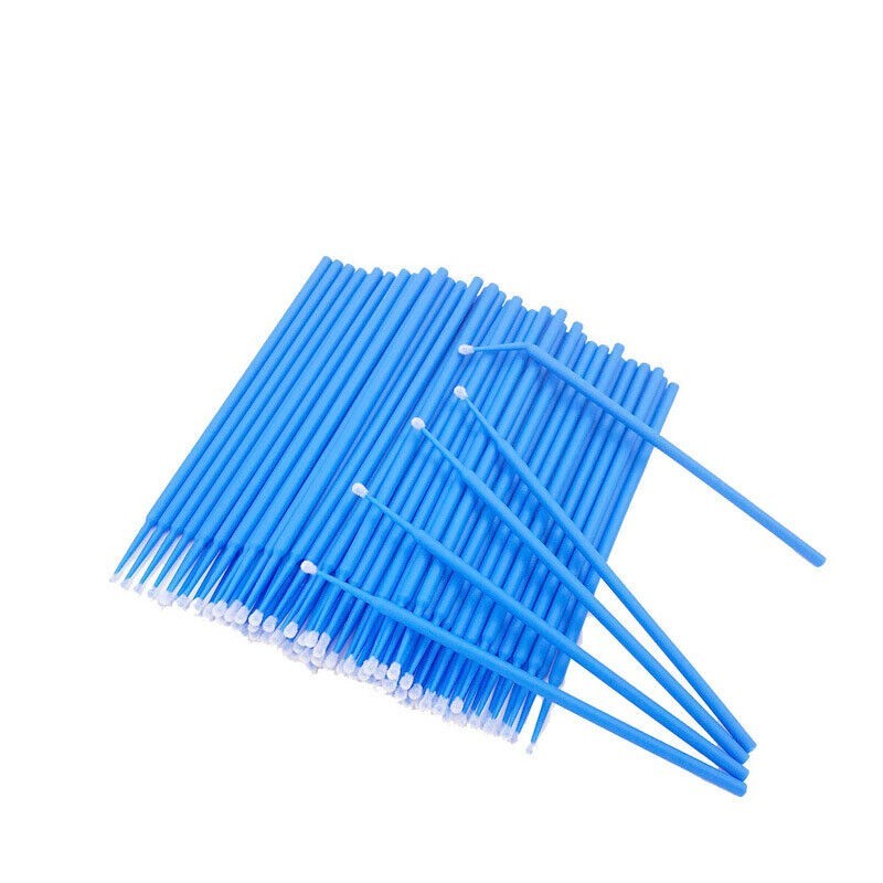 100Pcs/Pack Dental Disposable Micro Brush Applicator Tips Regular 2.5mm Blue