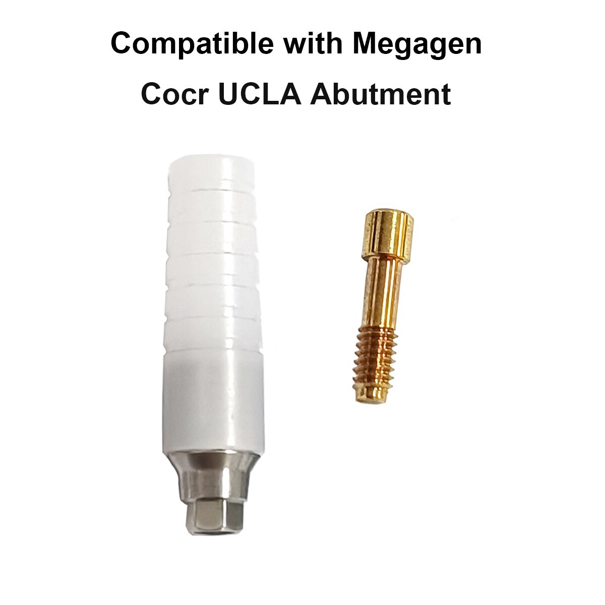 6pcs Custom Co-cr base Castable ucla CCM abutment compatible Megagen Anyridge