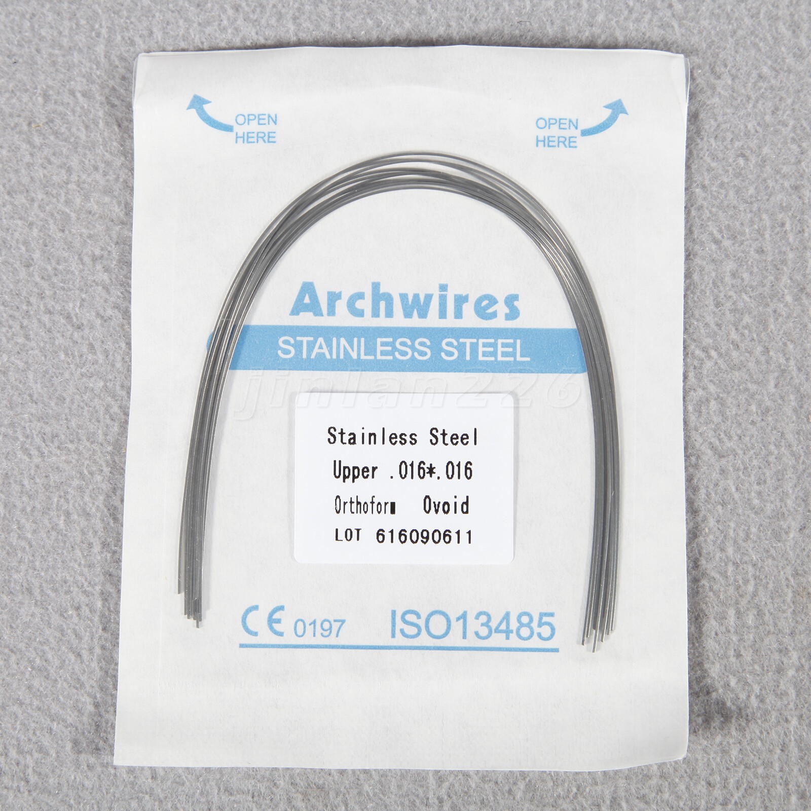 Dental Orthodontic Stainless Steel Rectangular Arch Wire Oval Form All Sizes U/L