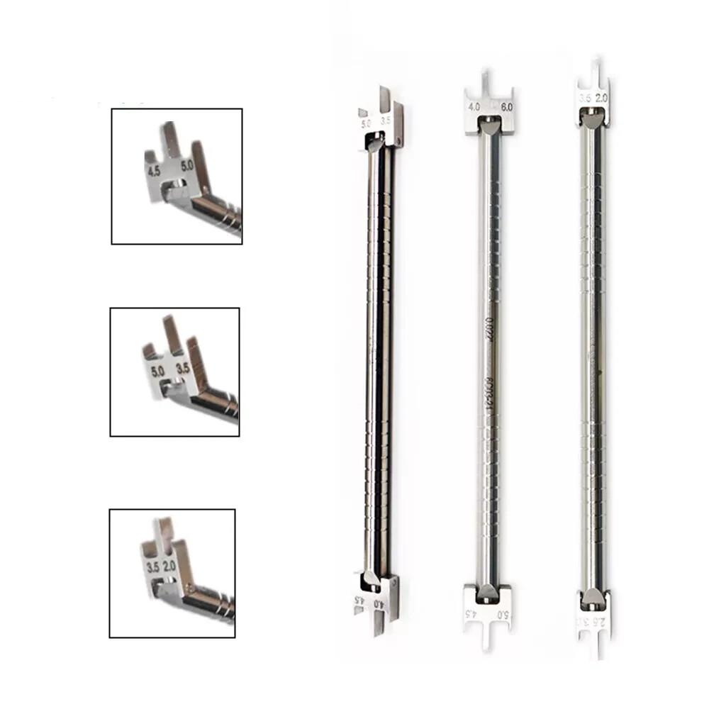 Dental Bracket Positioning Movable Head Height Gauge Orthodontic Adjust S/M/L