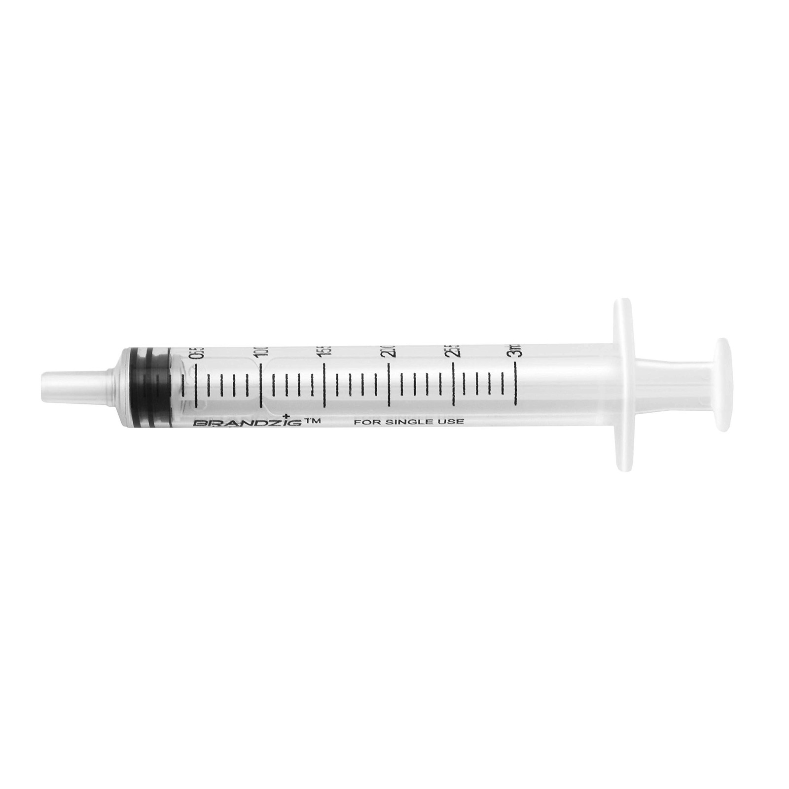 Brandzig 3ml Syringe – 100 Pack – Luer Slip Tip, No Needle, Individually Bli…