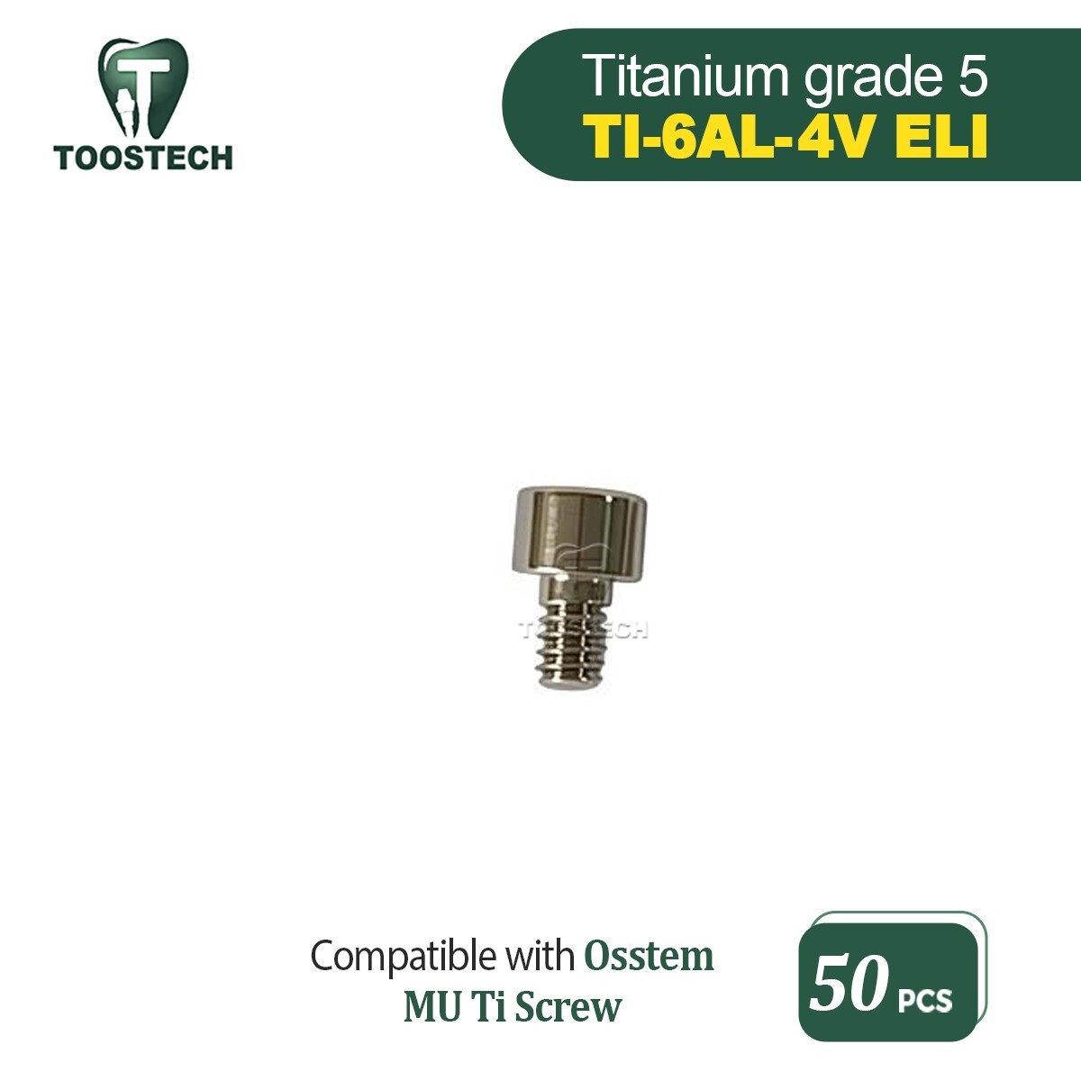50pcs MU Ti screw titanium screw fits to Hiossen Osstem TS multi unit Abutment