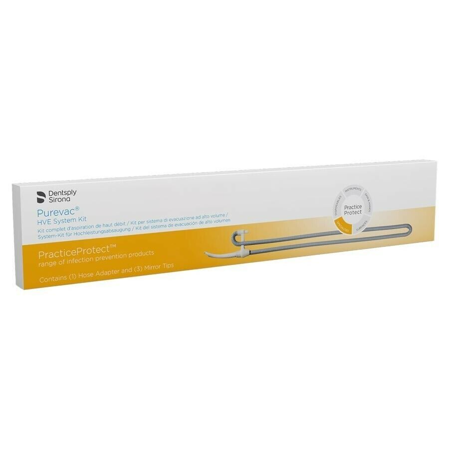 Dentsply Sirona Purevac HVE System Kit: HVE Mirror Tips and Hose Adapter