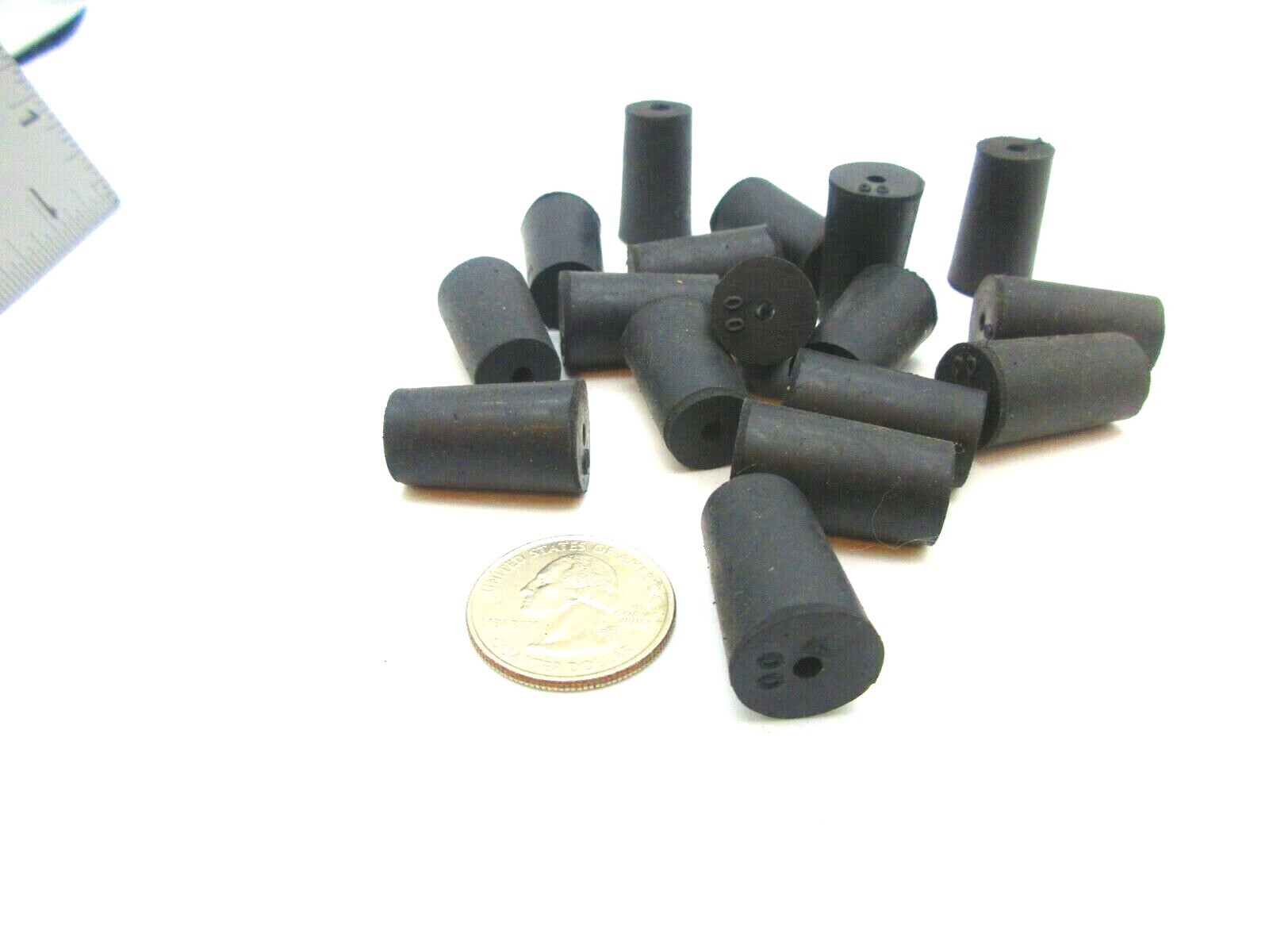 #0 Solid Rubber Stoppers Laboratory Stoppers 1 Hole Fits 1/2″ to 21/32″ ID