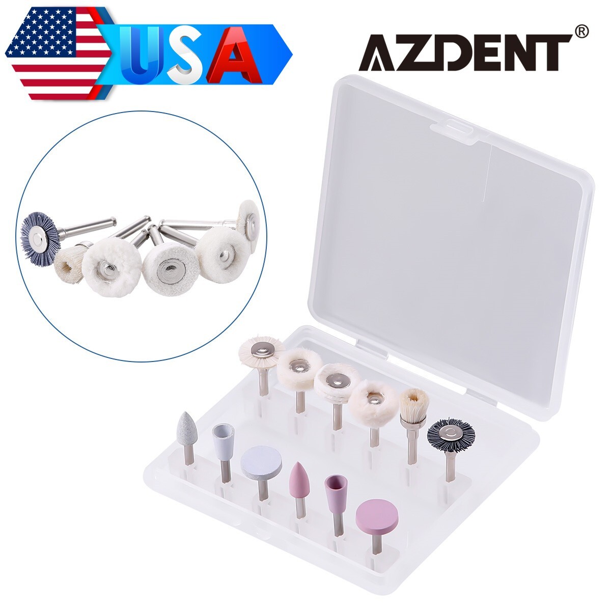 Dental Composite Finishing & Polishing Kits RA 2.35mm For Low Speed Handpiece