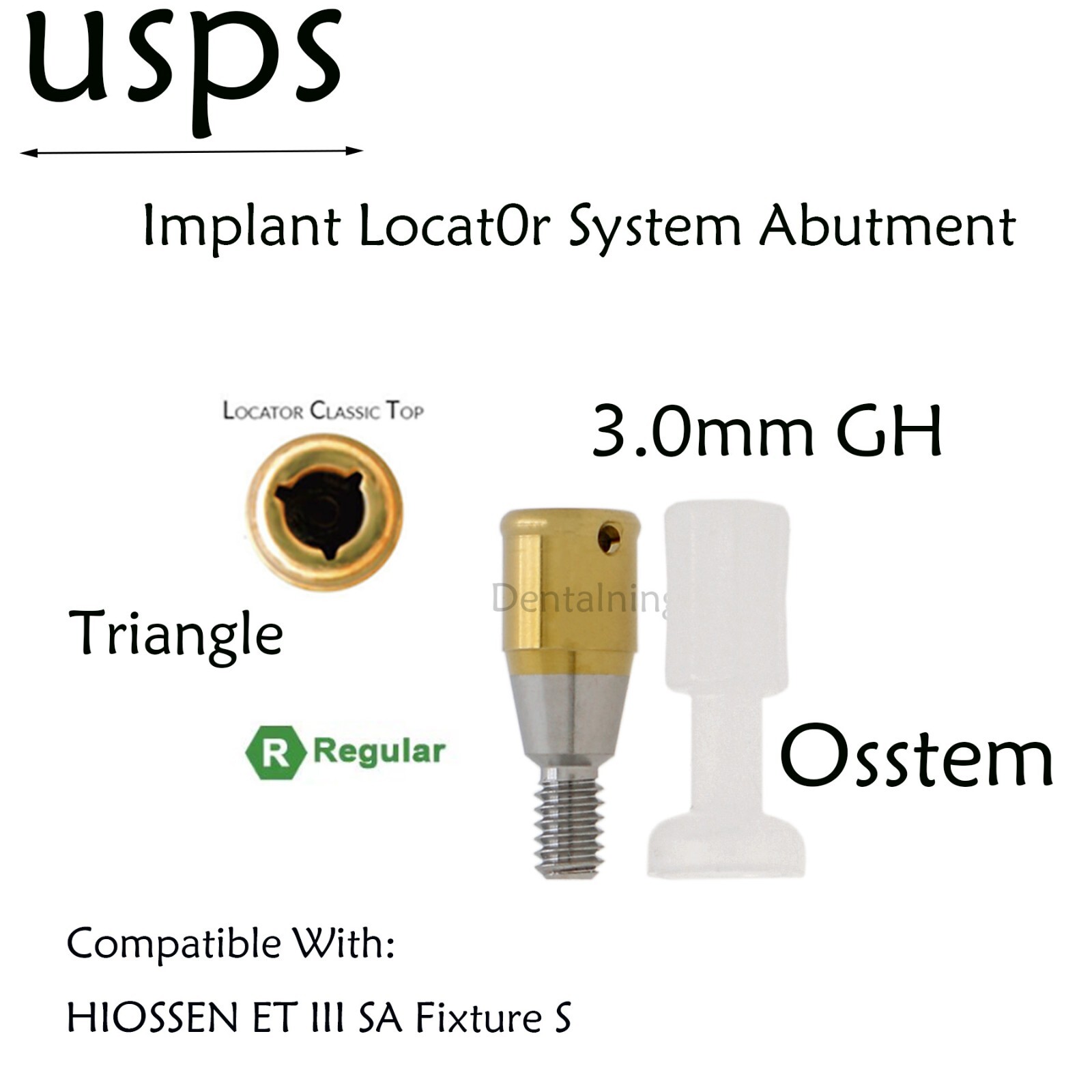 US Locator Attachment System Regular Abutment for Hiossen ET Osstem TS Implants