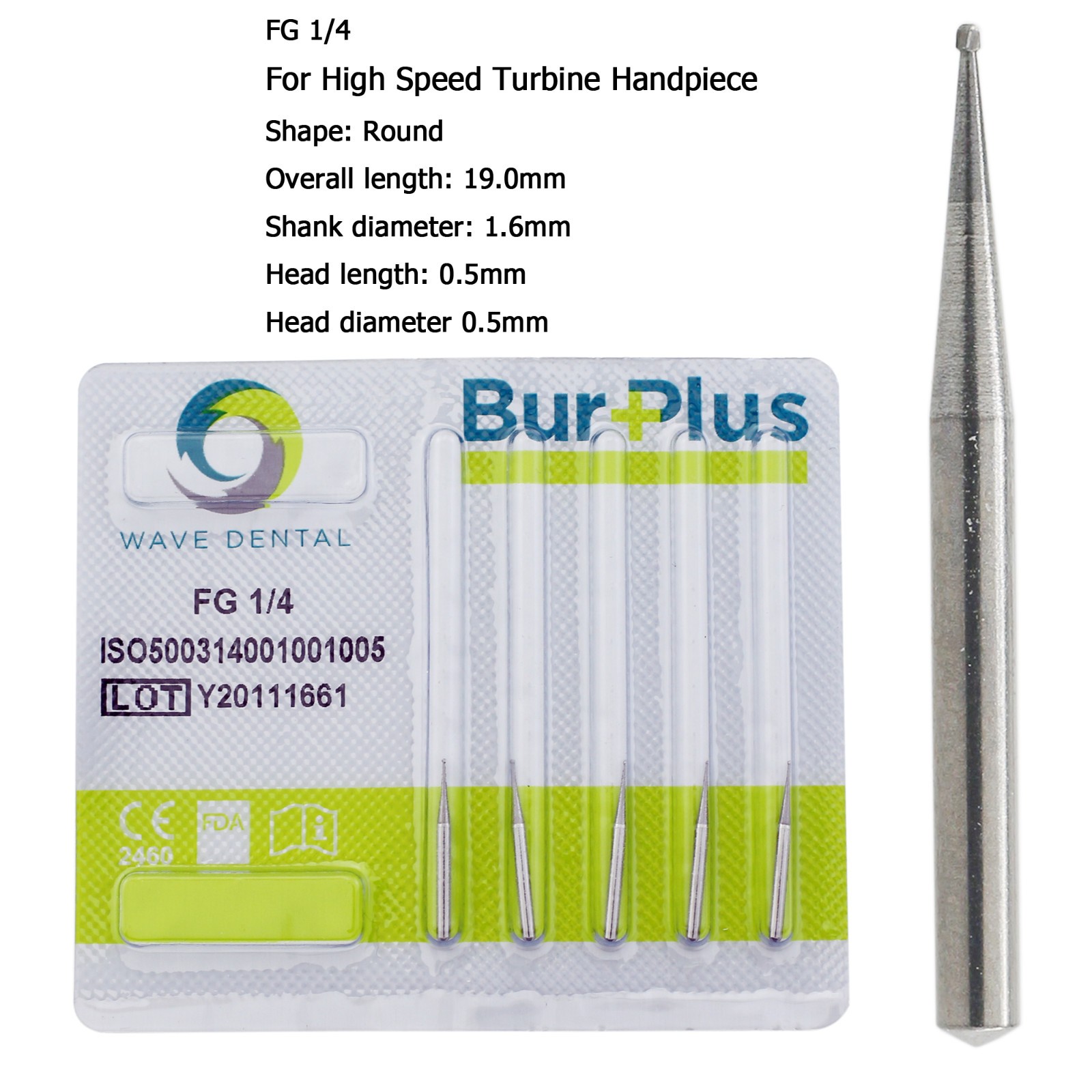 Wave Dental Carbide Burs Round FG 330 4 6 8 245 557 169L Burs High Speed Midwest