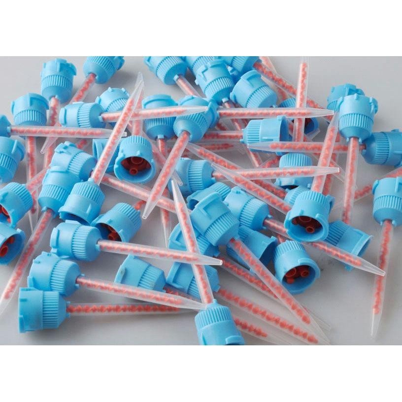 100 Pcs Crown & Bridge 10:1/ 4:1 Ra tio Blue & Orange Mix ing Tips (Free Ship)