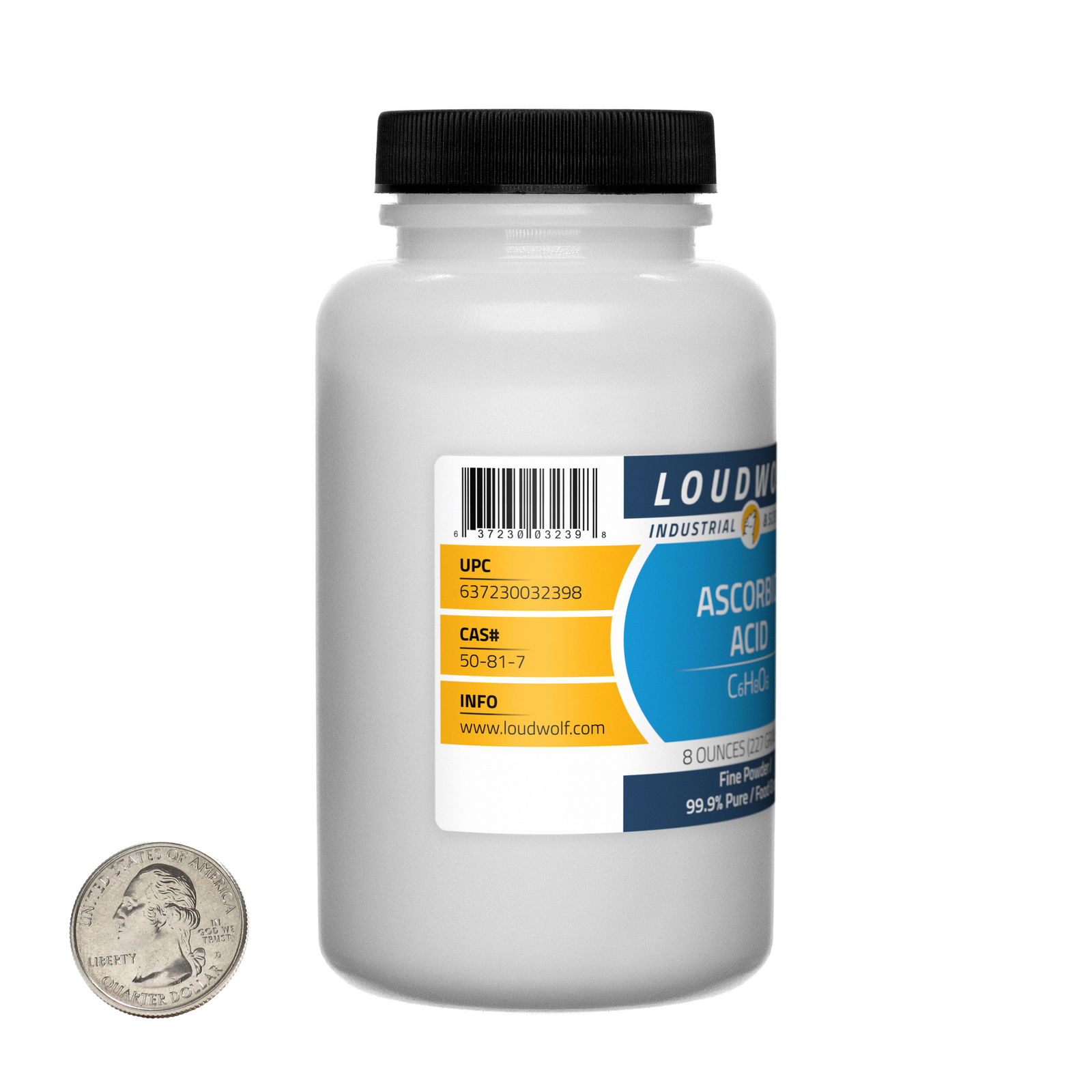 Ascorbic Acid / 1.5 Pounds / 3 Bottles / 99.9% Pure Food Grade / Fine Powder