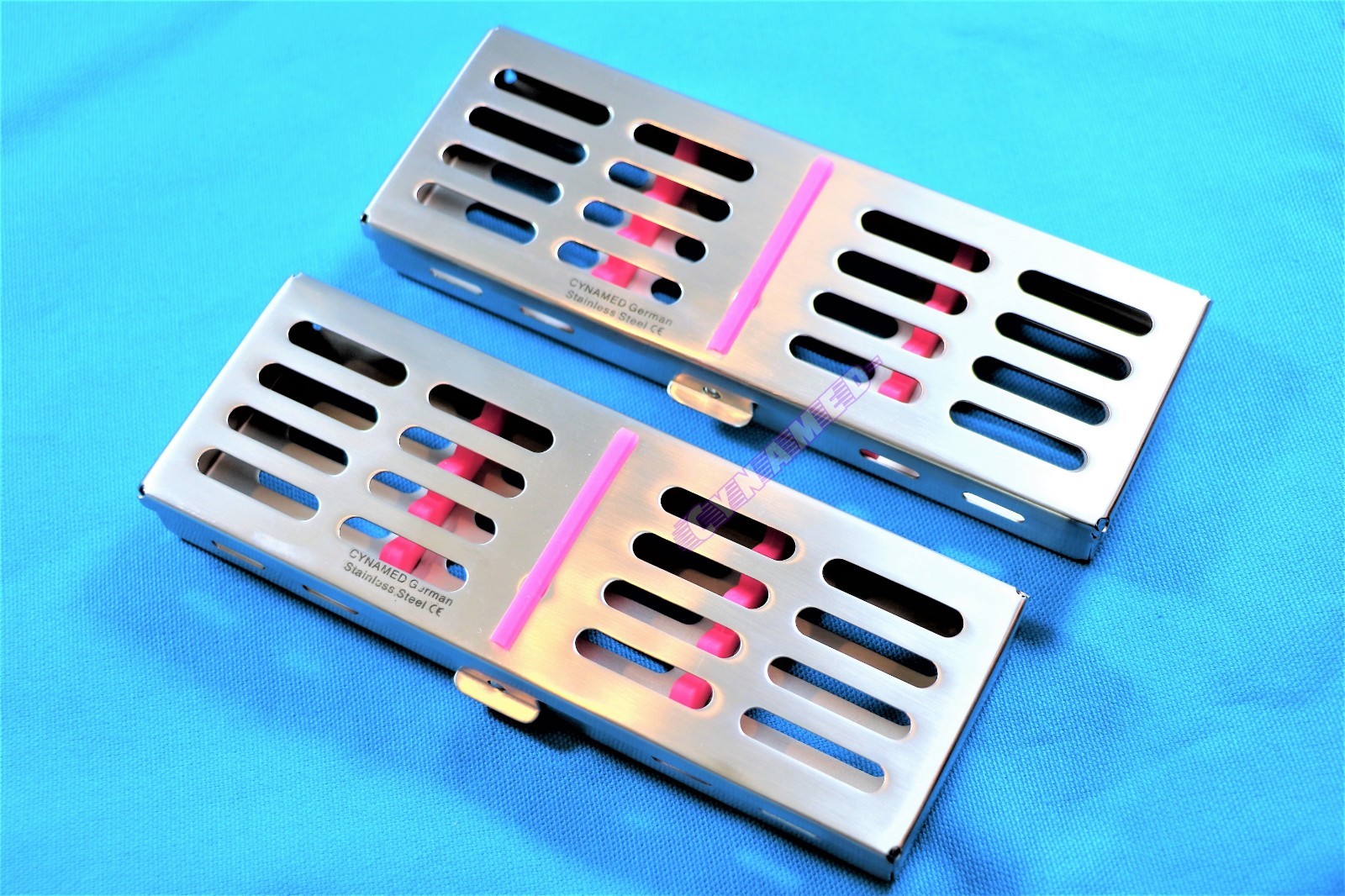 STERILIZING BOX FOR 5 INSTRUMENTS HIGH GRADE GERMAN 7.0″ X 2.5″ X 0.75″ 3PCS