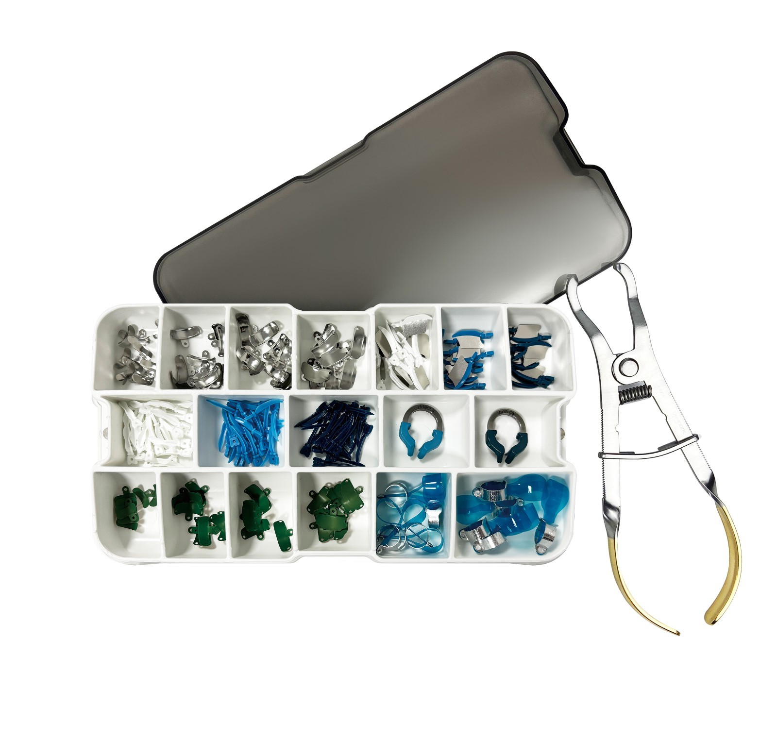 Dental Matrix Bands Ring Sectional Matrice Clamp Wedge C3 Fit Palodent V3 System