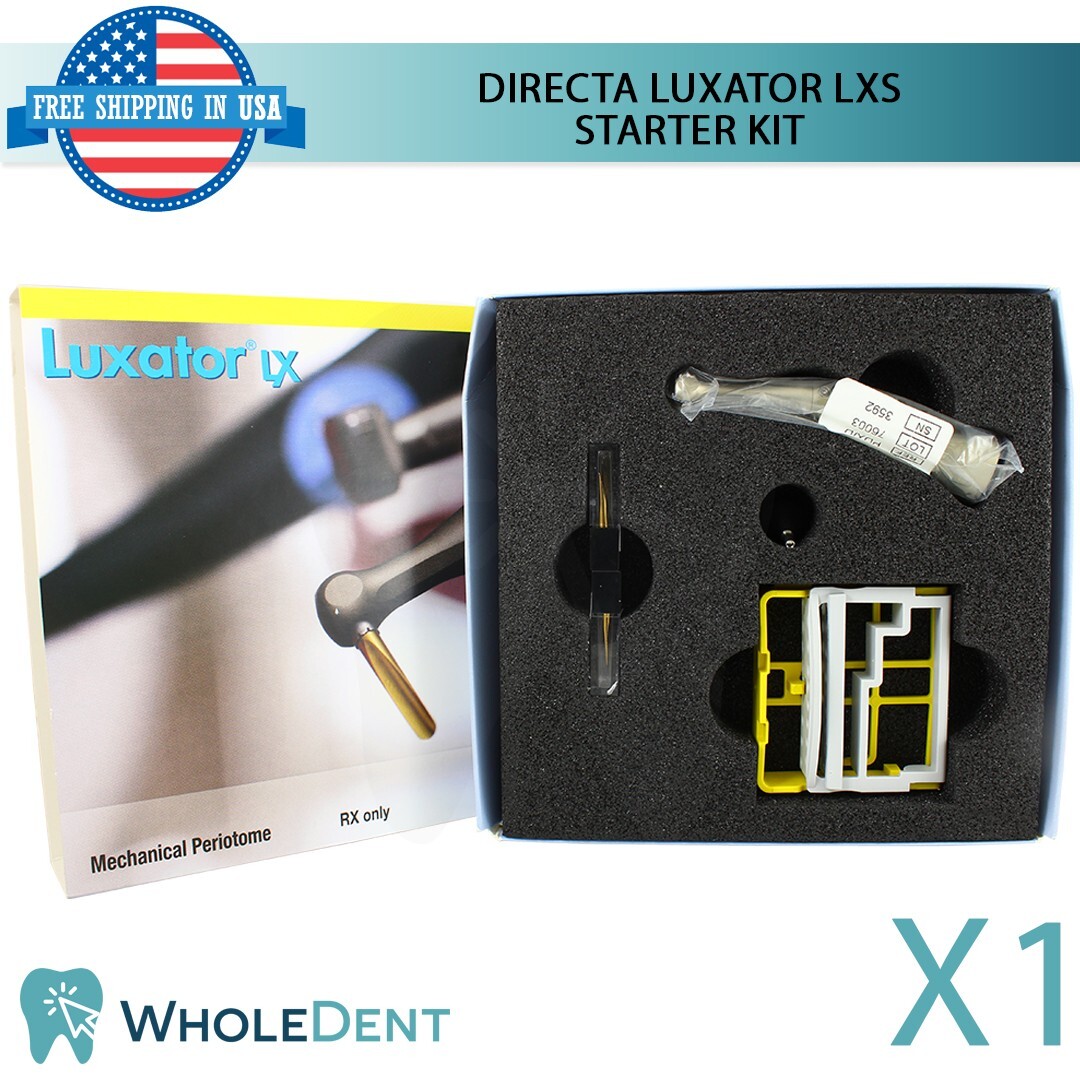 1X Directa Luxator LX Starter Kit Dental E Type Handpiece Periotome Tips Extract