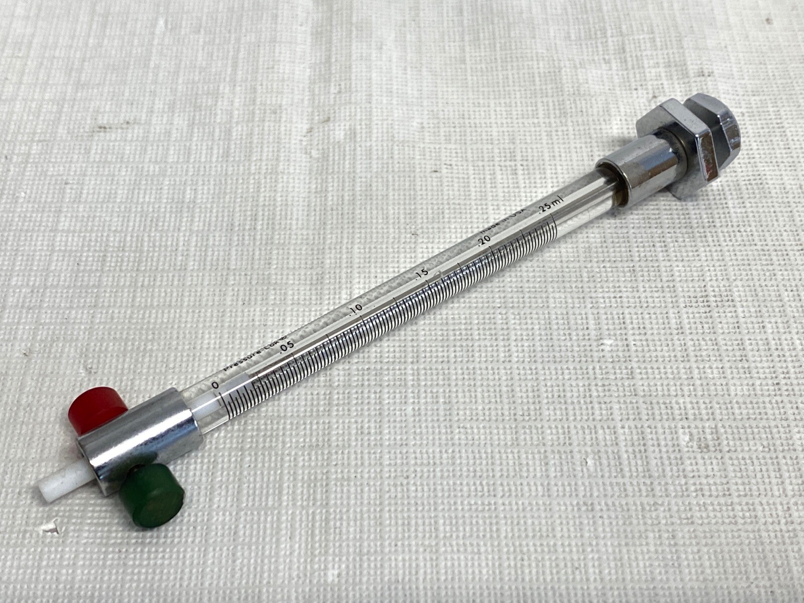 PRECISION 0.25mL Reusable Graduated Glass SomnoSuite Syringe w/ PTFE Slip Tip