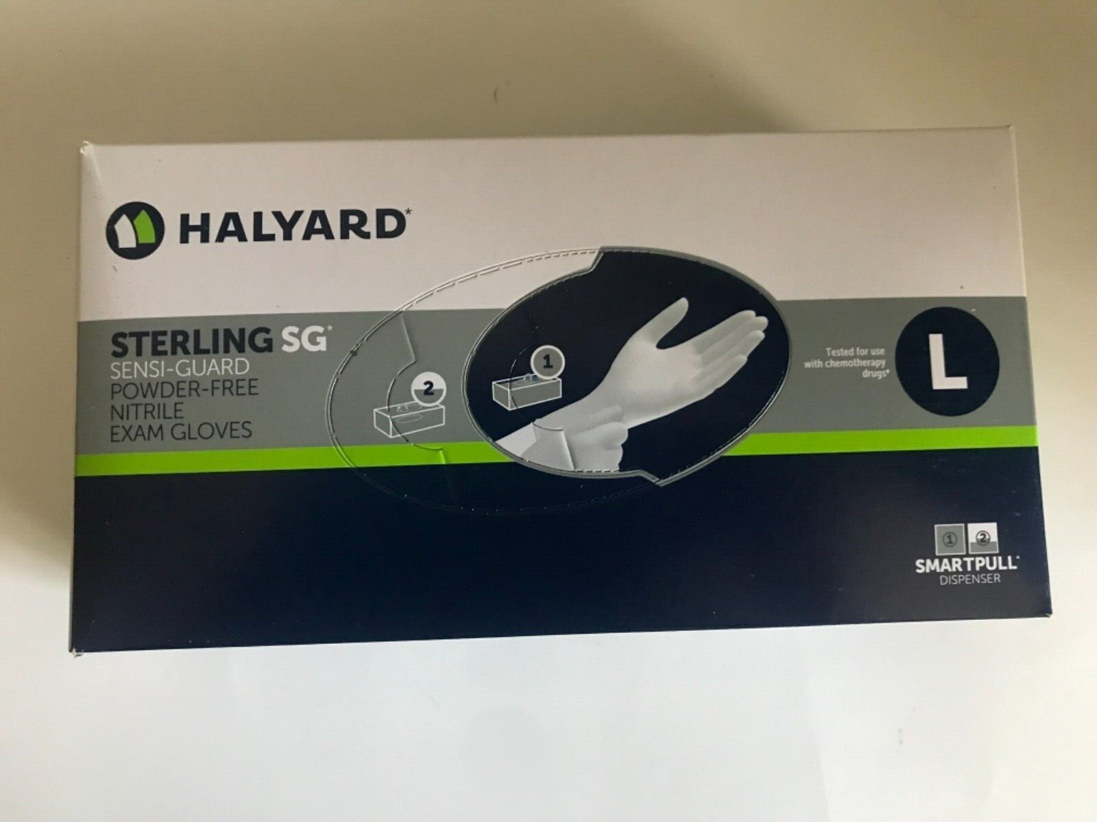 250 Count Box – Halyard Nitrile Exam Gloves Size Large 3.5 Mil Exp. 12/2025