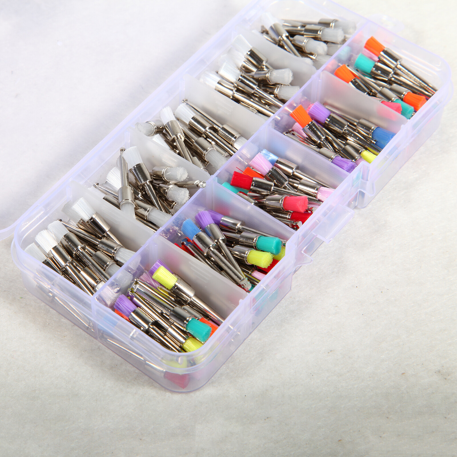 Dental Nylon Materials Closure Flat Polishing Polisher Prophylaxis Brushes