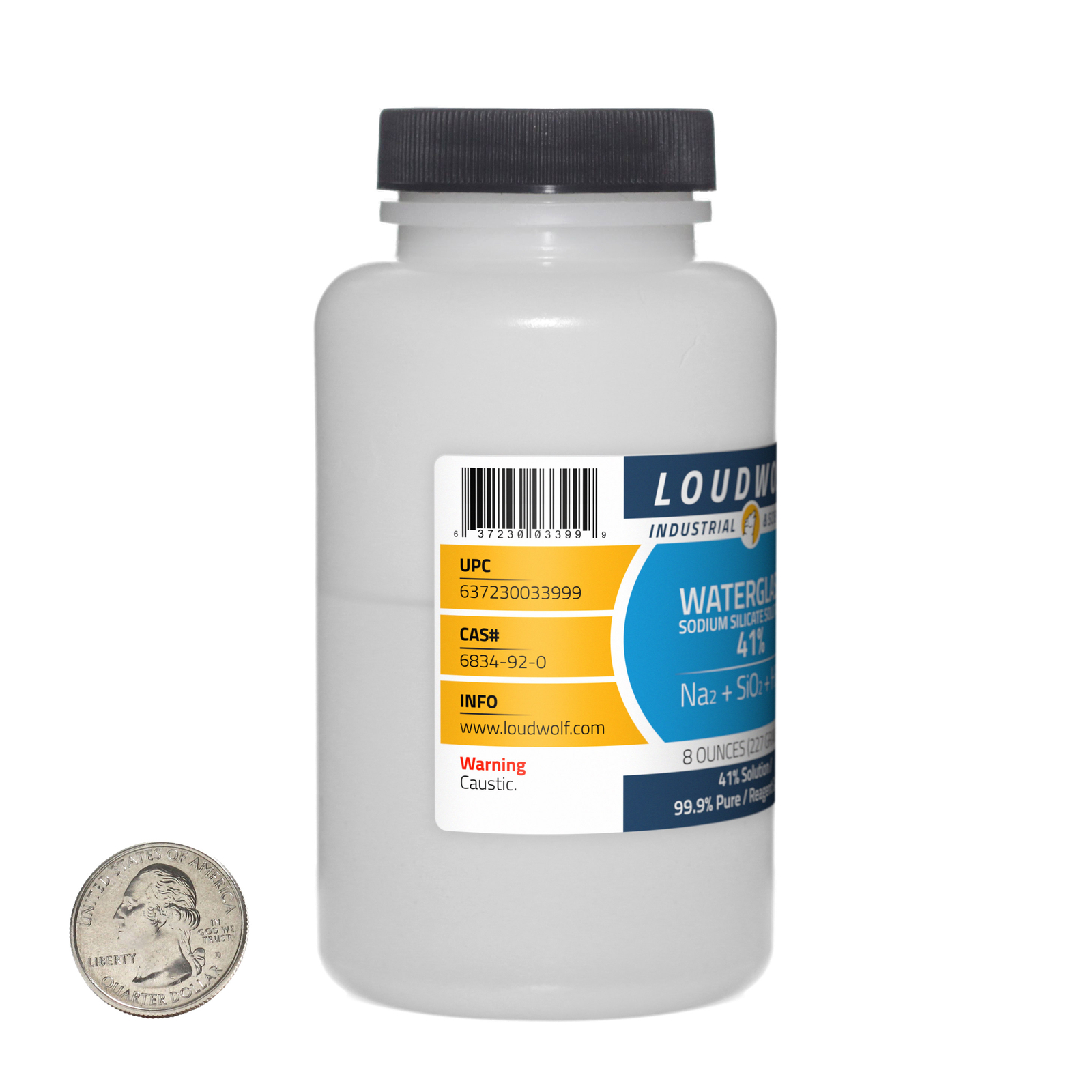 Sodium Silicate / 2 Pounds / 4 Bottles / 99.9% Pure Reagent Grade / 41% Solution