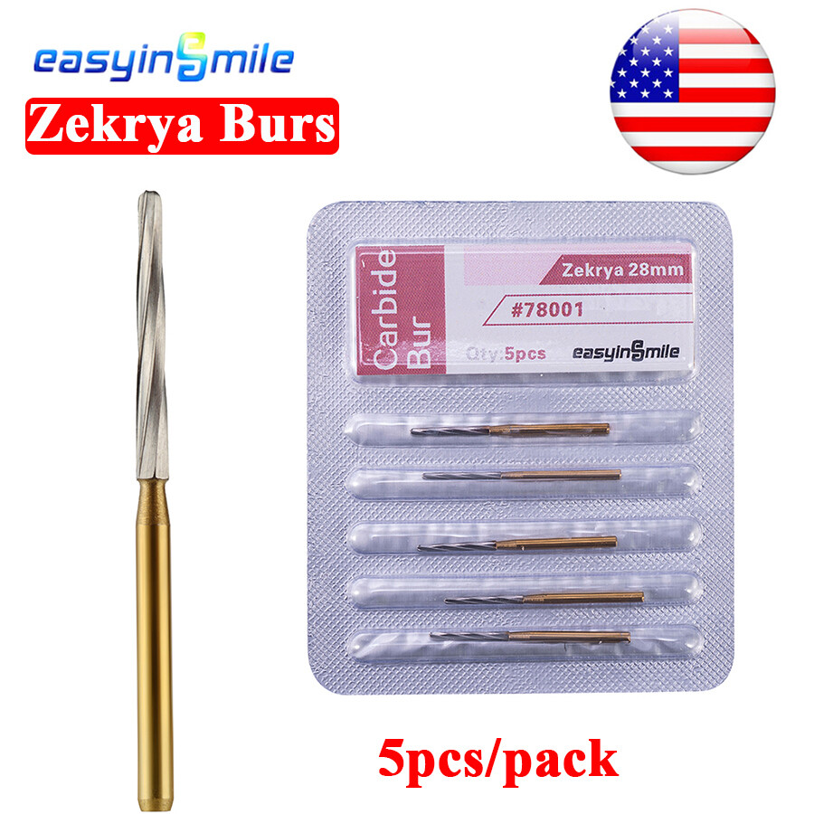10Pcs Surgical Dental Zekrya Burs Tungsten Carbide Cutters Finishing Easyinsmile