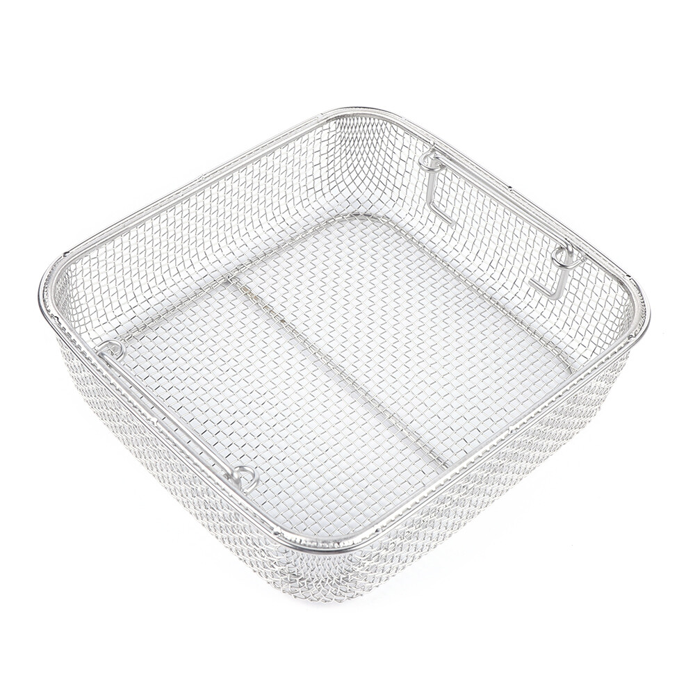 Mesh Tray Wire Basket Sterilization Cleaning Tray Surgical Holding Instruments