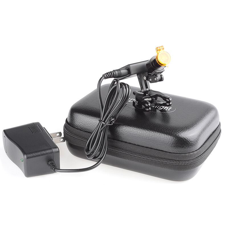 5W Dental LED Wireless Headlight Optical Filter Clip on BinocularLoupe DY-013 CE