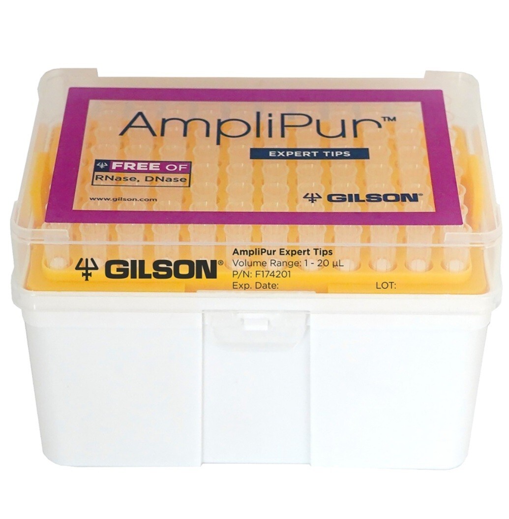 *Case of 4800 Tips* Filter Pipette Tip 1-20uL Universal Gilson AmpliPur F174201